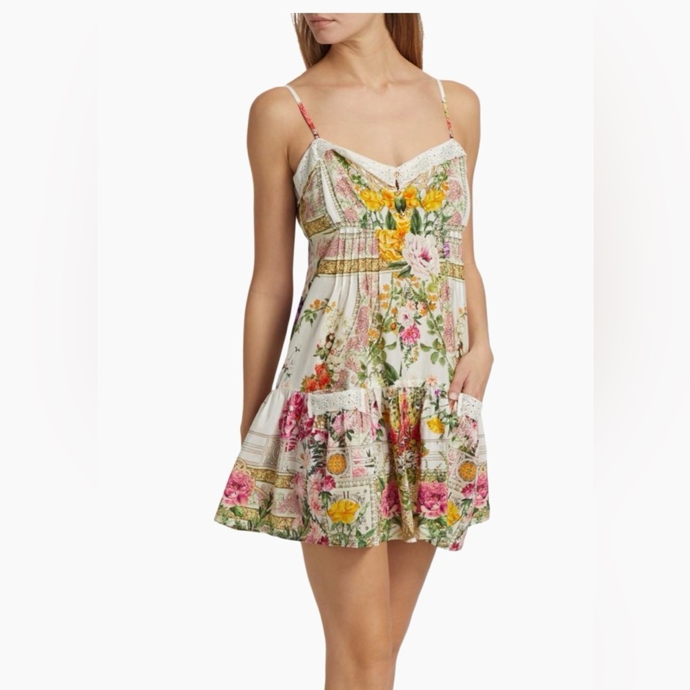 Camilla Pocket Pintuck Minidress